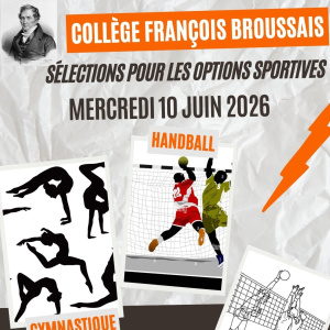 AFFICHE SELECTIONS OPTIONS SPORTS 2026-2027